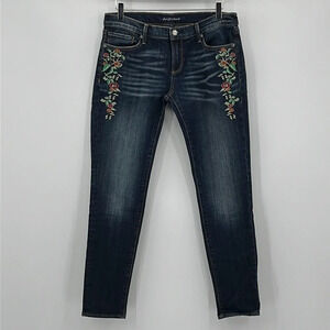 Driftwood Embroidered Skinny Jeans - Size 29